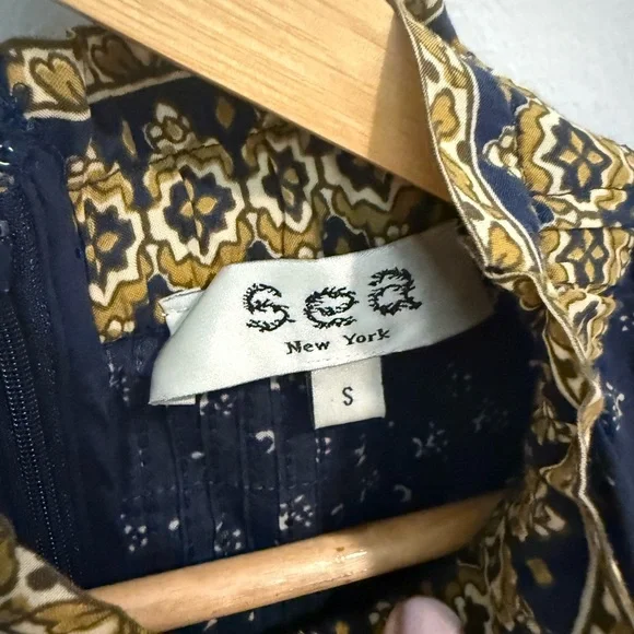 Excellent SEA NEW YORK Arlita Flutter Sleeve Tunic Dress โ Size Small - Picture 5 of 16